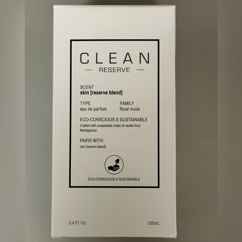 CLEAN RESERVE SKIN 3.4 OZ EAU DE PARFUM SPRAY (NEW IN BOX, NEVER USED) - Picture 2 of 3